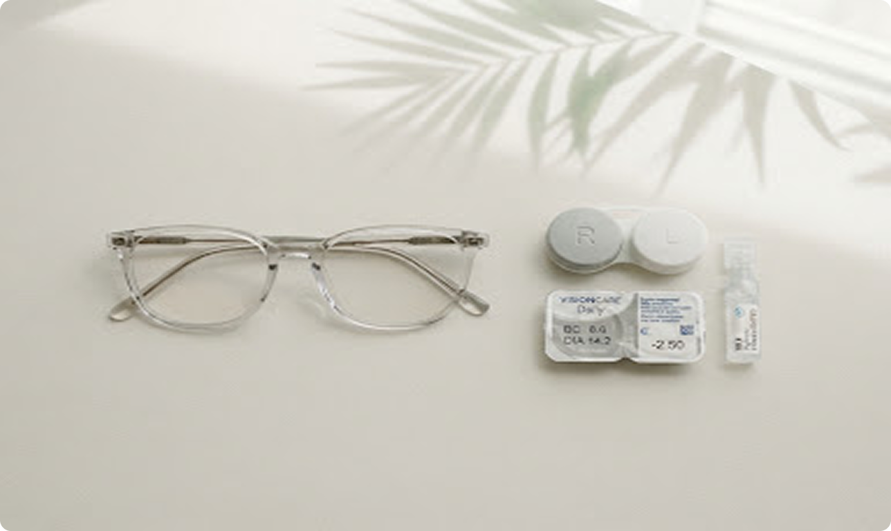 Prescription glasses and contact lenses